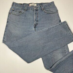 Vtg Levi’s 505 Jeans Men Regular Fit Blue Light Wash Straight Leg Sz 36X32 34*31